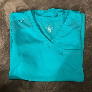Teal Scrub Top